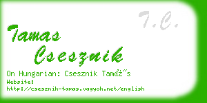 tamas csesznik business card